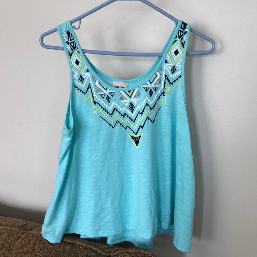 Teal tank top